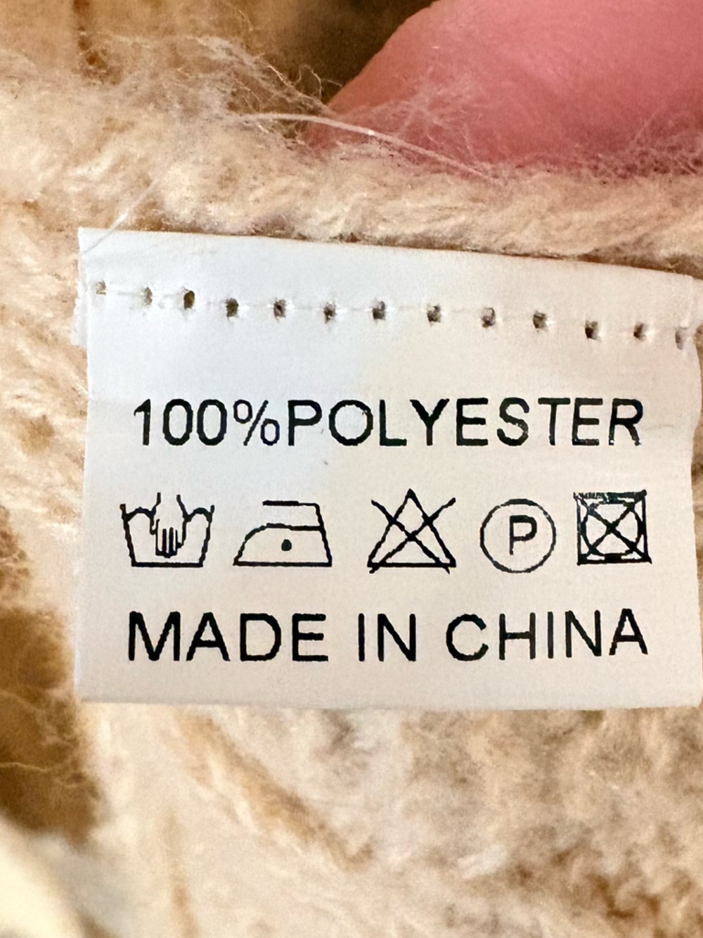 Source Unknown Long Cable-Knit Cardigan - Cream/ Oversized - Picture 7 of 7